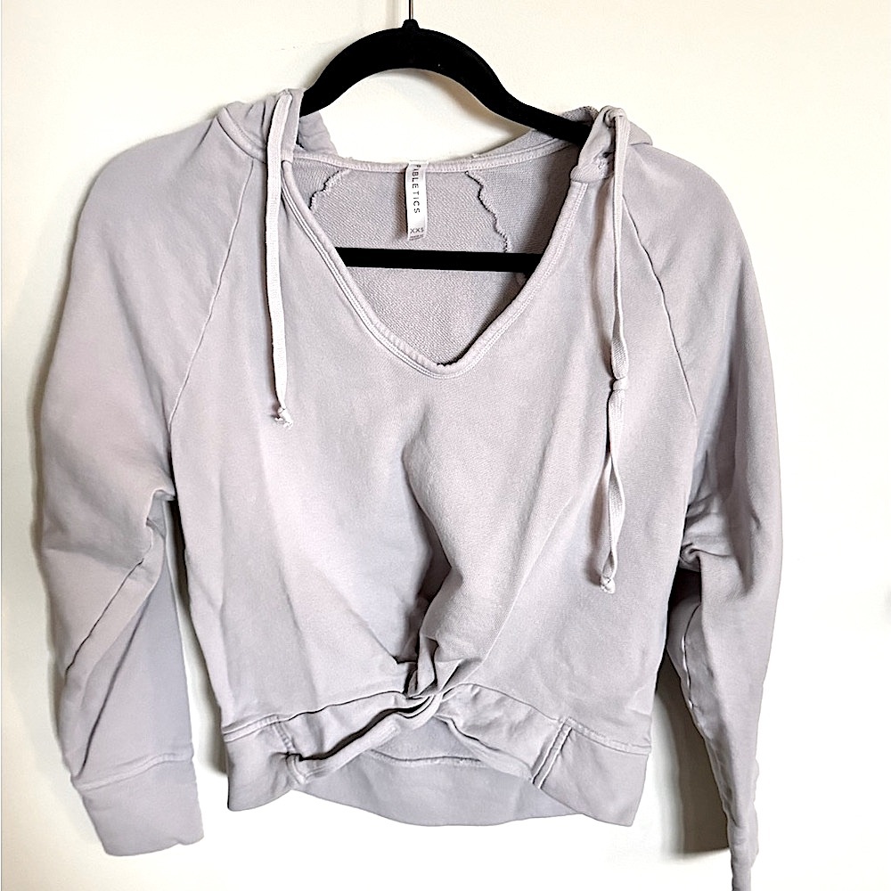 Women's Light Gray Hoodie by Fabletics